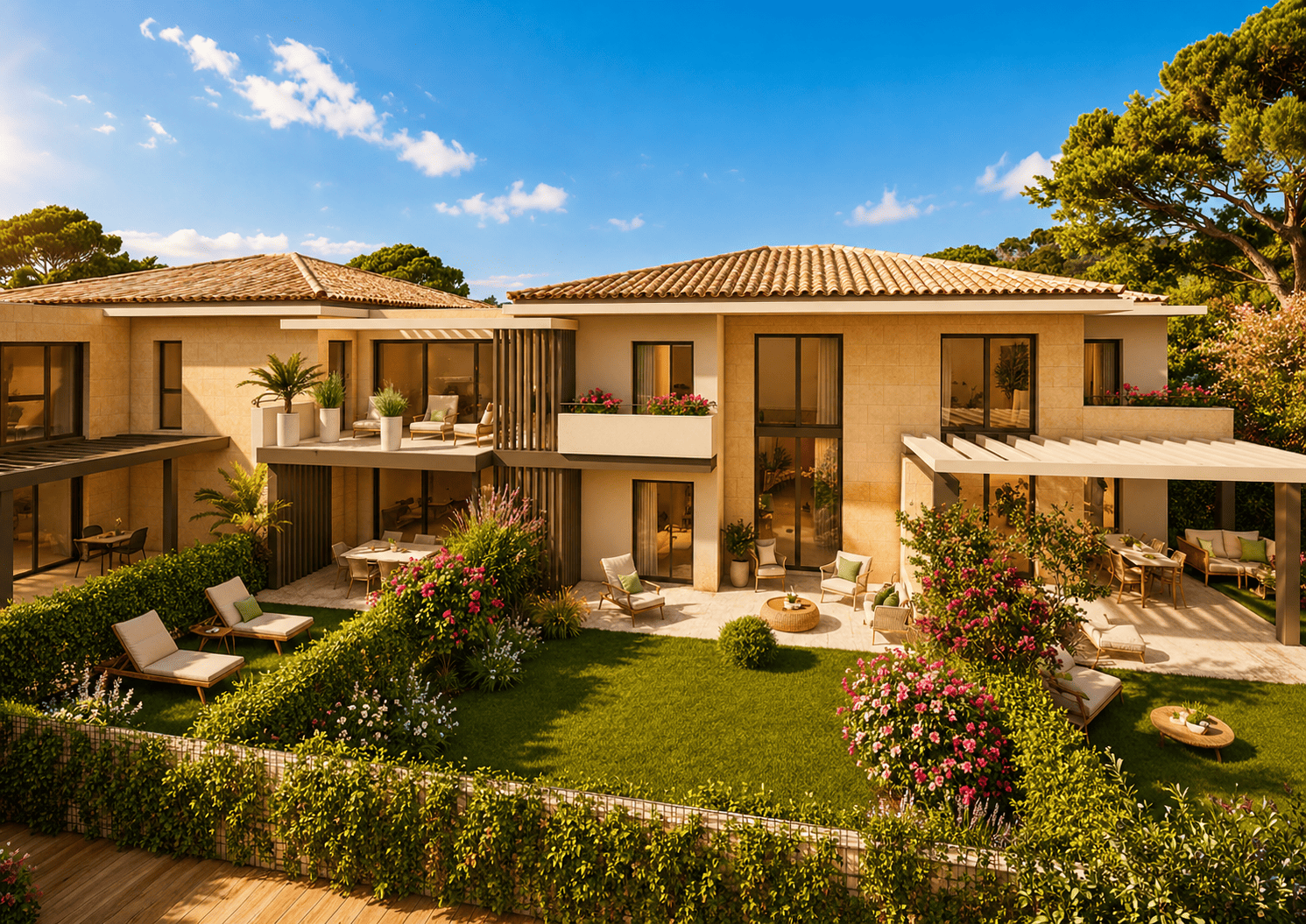 duplex exterior for Civiu development: New Apartments and Villas For Sale in Sainte-Maxime