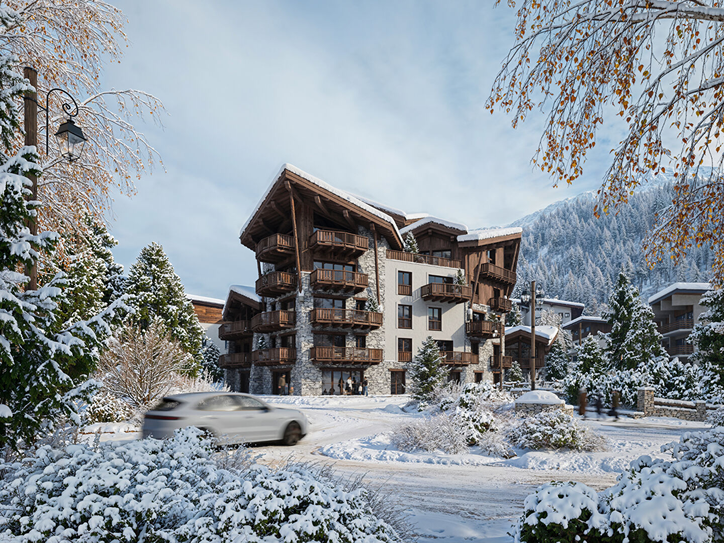Alta, New Luxury Apartments & Penthouses for sale in Val d'Isère - outside building day