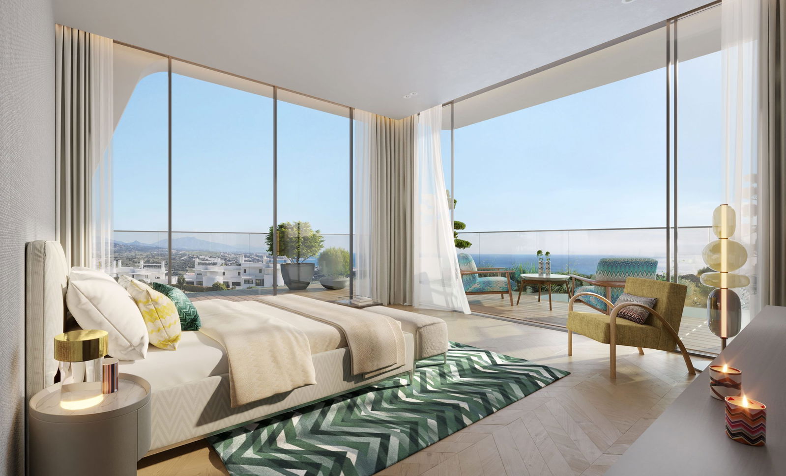 Marea - Missoni Branded Residences - bedroom example 1