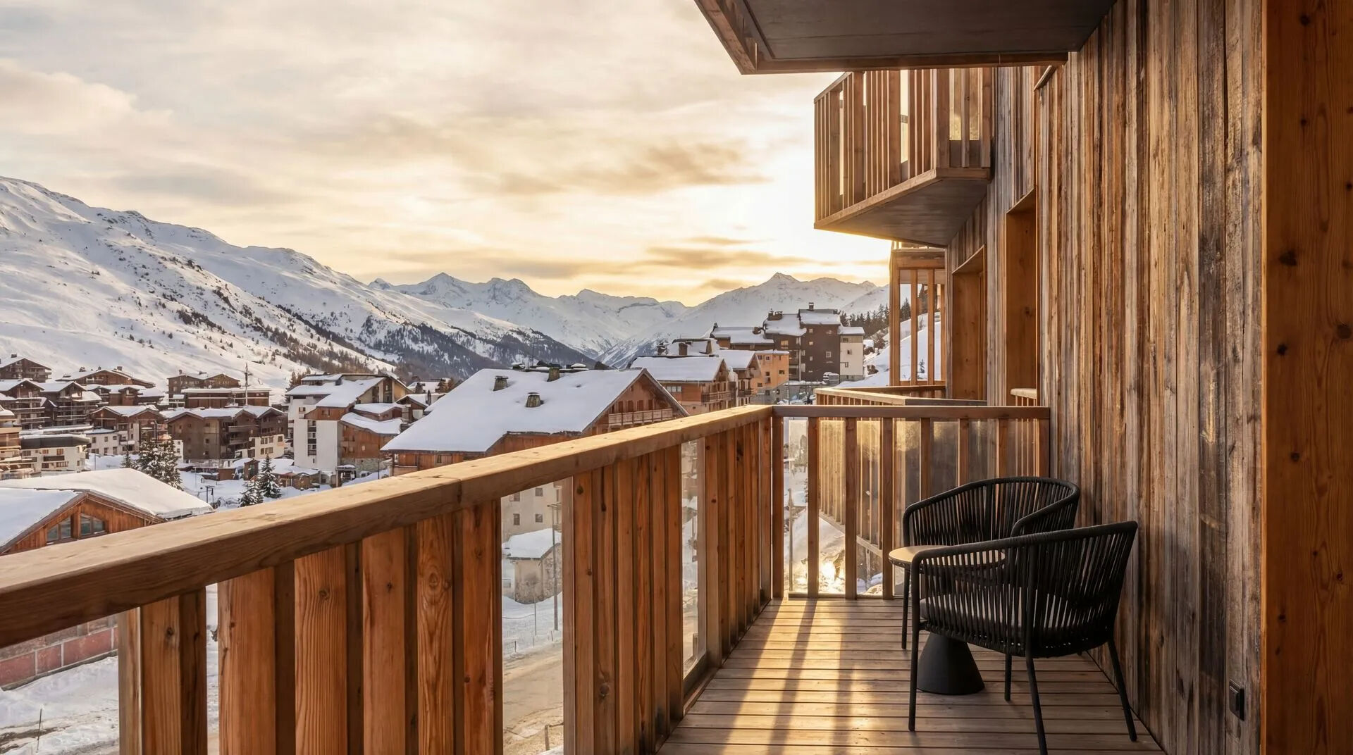 Les Suites - New Apartments for sale in Tignes - terrace
